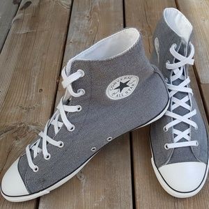 CONVERSE CTAS Light HI Metal Grey Shoes PRE-OWNED